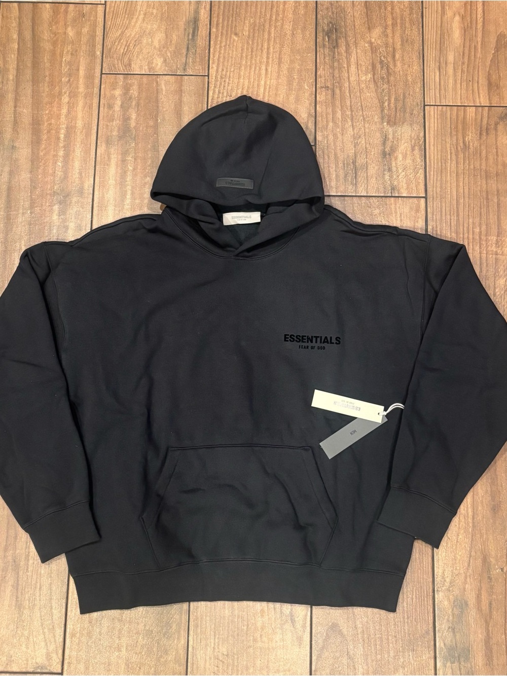 Fear of God Essentials Black Pullover Hoodie